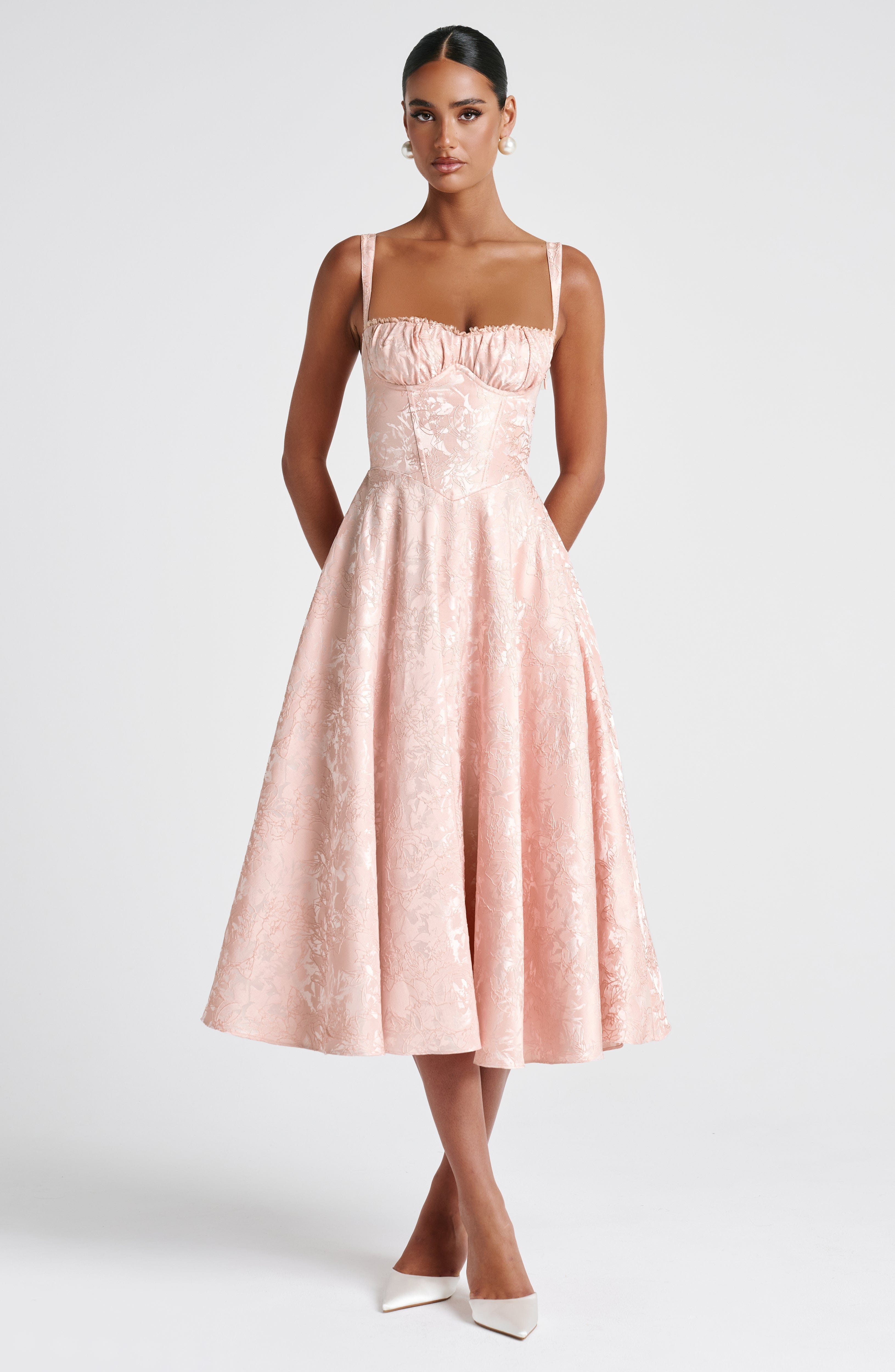 Abito Midi Amity - Pesca Chiaro