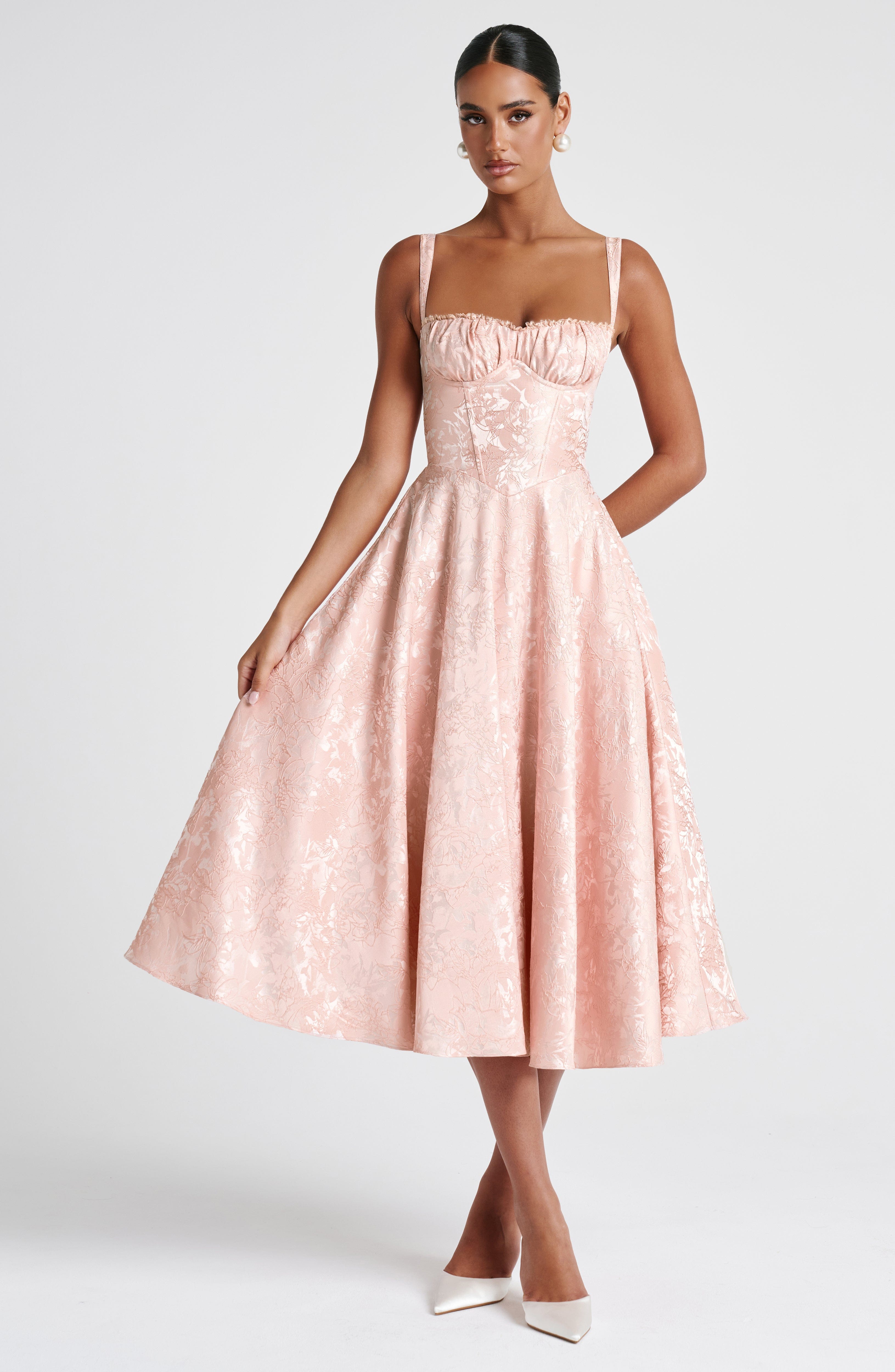 Abito Midi Amity - Pesca Chiaro