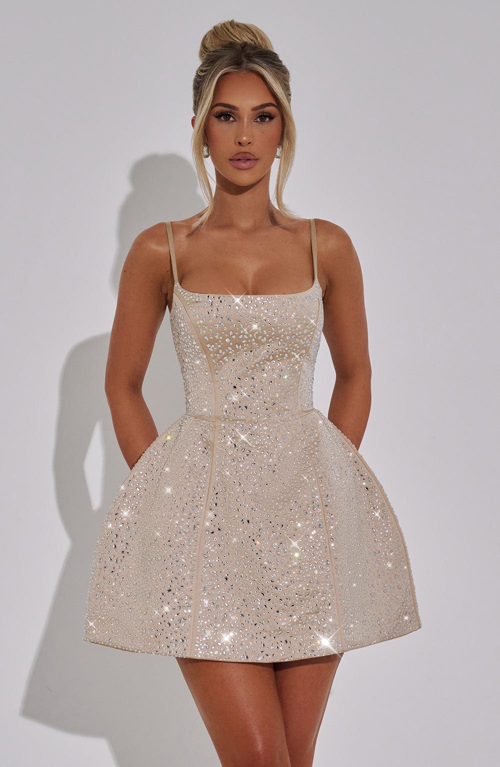 Abito Mini Angelique - Champagne