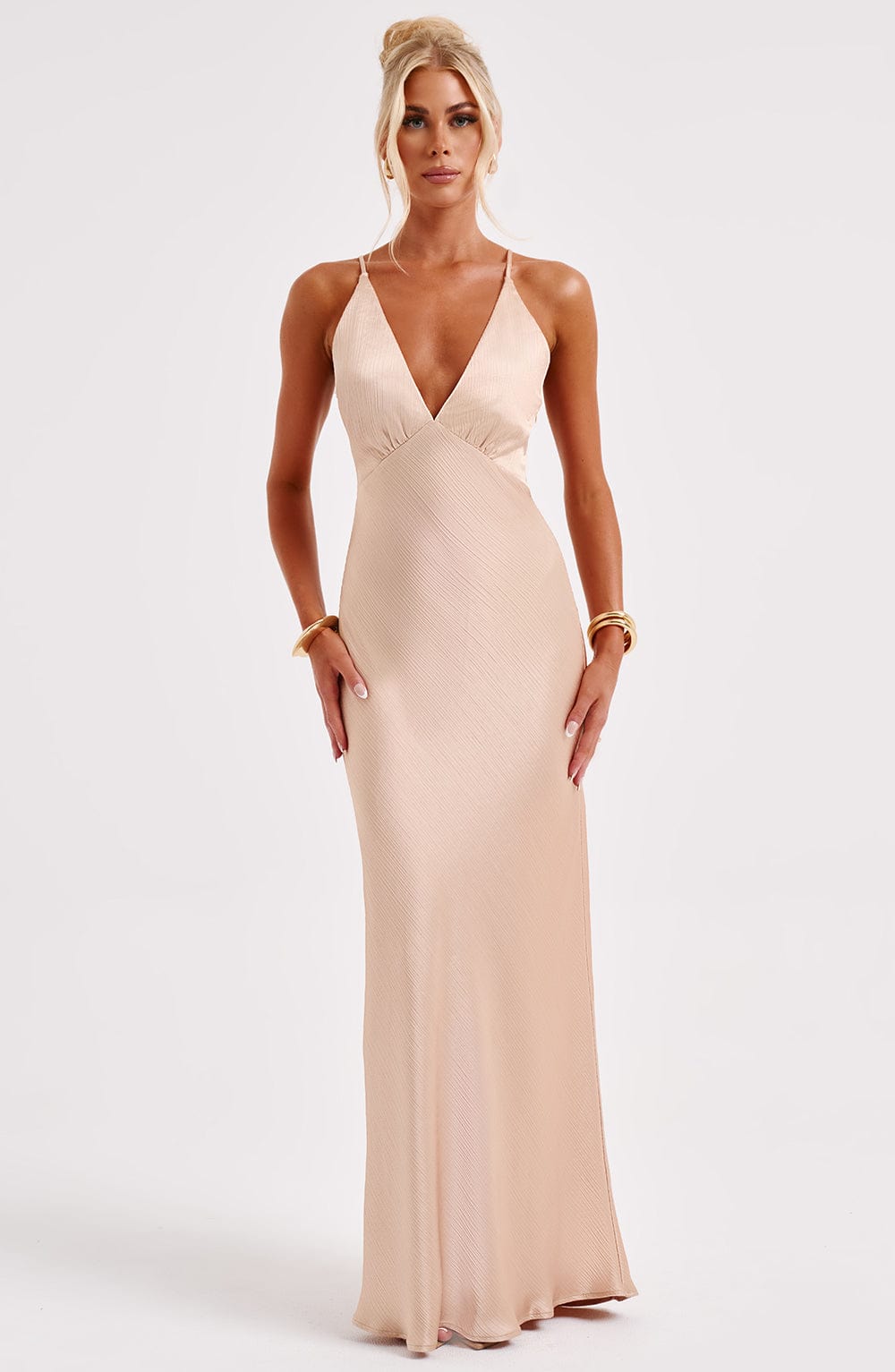 Abito Maxi Anja - Champagne