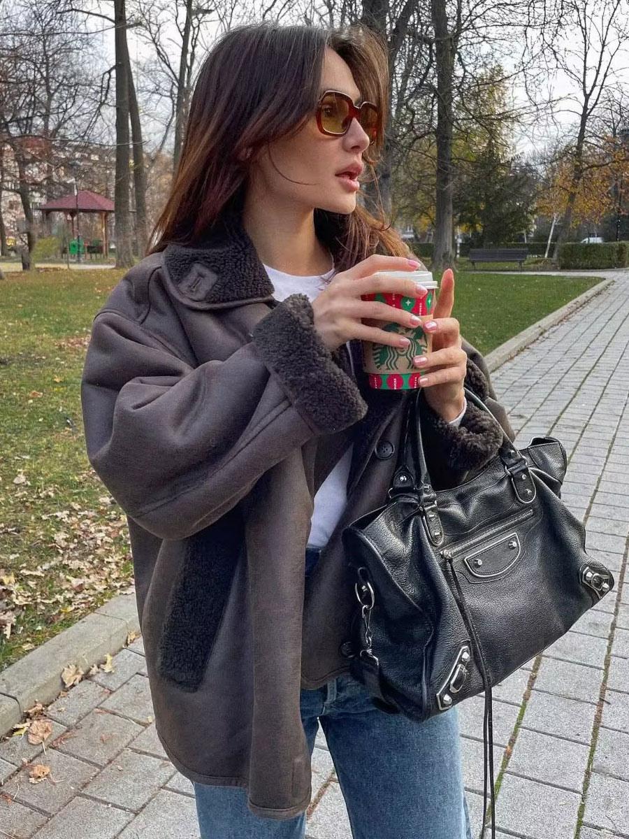 ELLY - Giacca in pelle