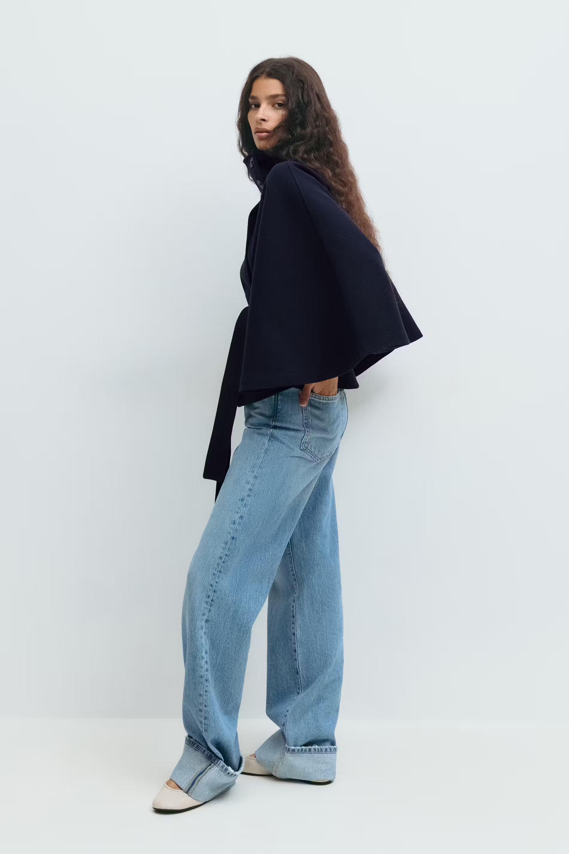 Loreza | Cappotto Elegante per Donne con Cintura & Collo Alto