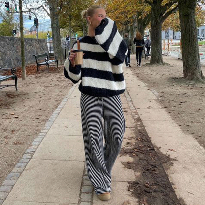 Aurora | Pantaloni a righe