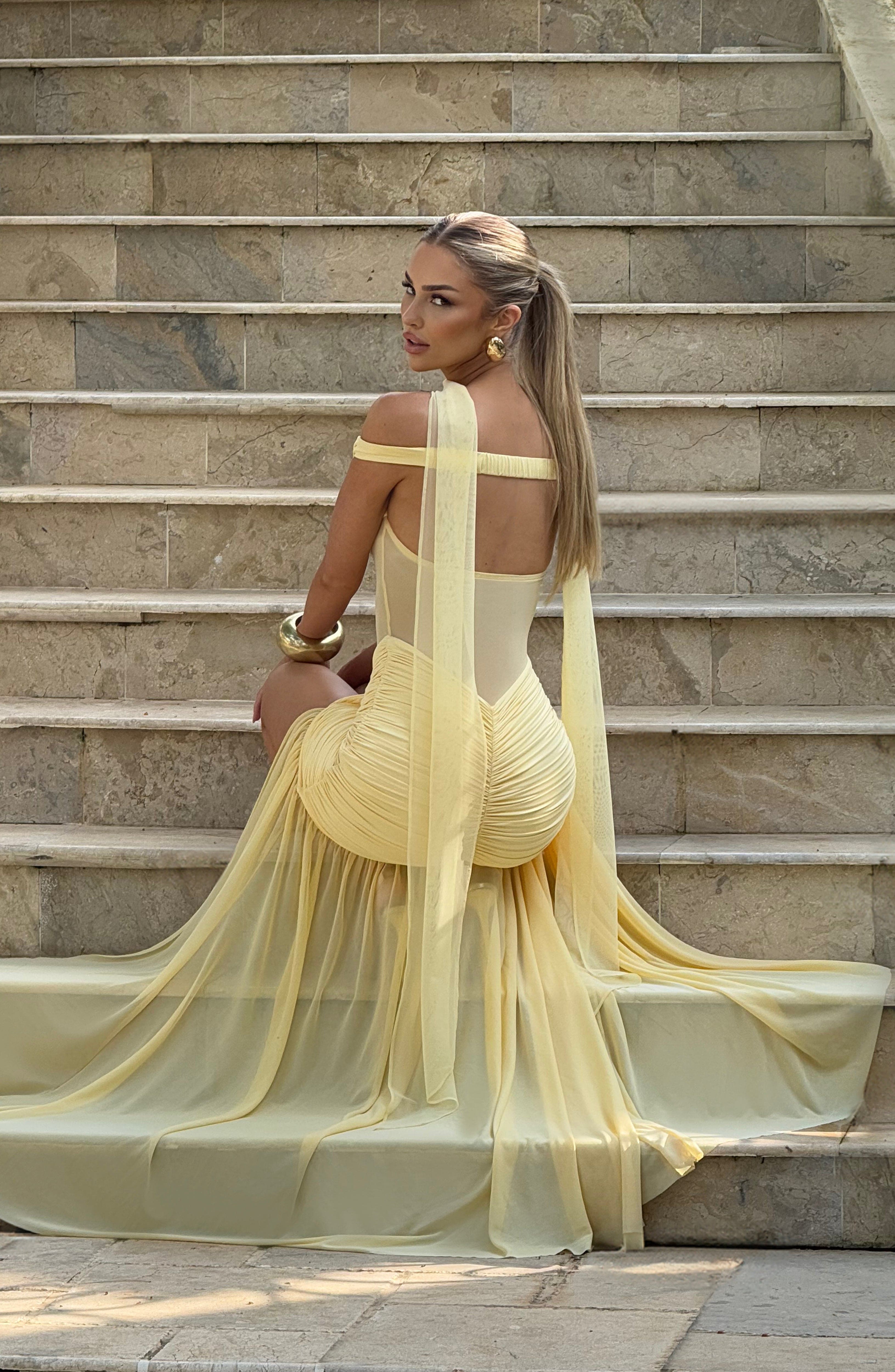 Abito Maxi Alaia - Limone