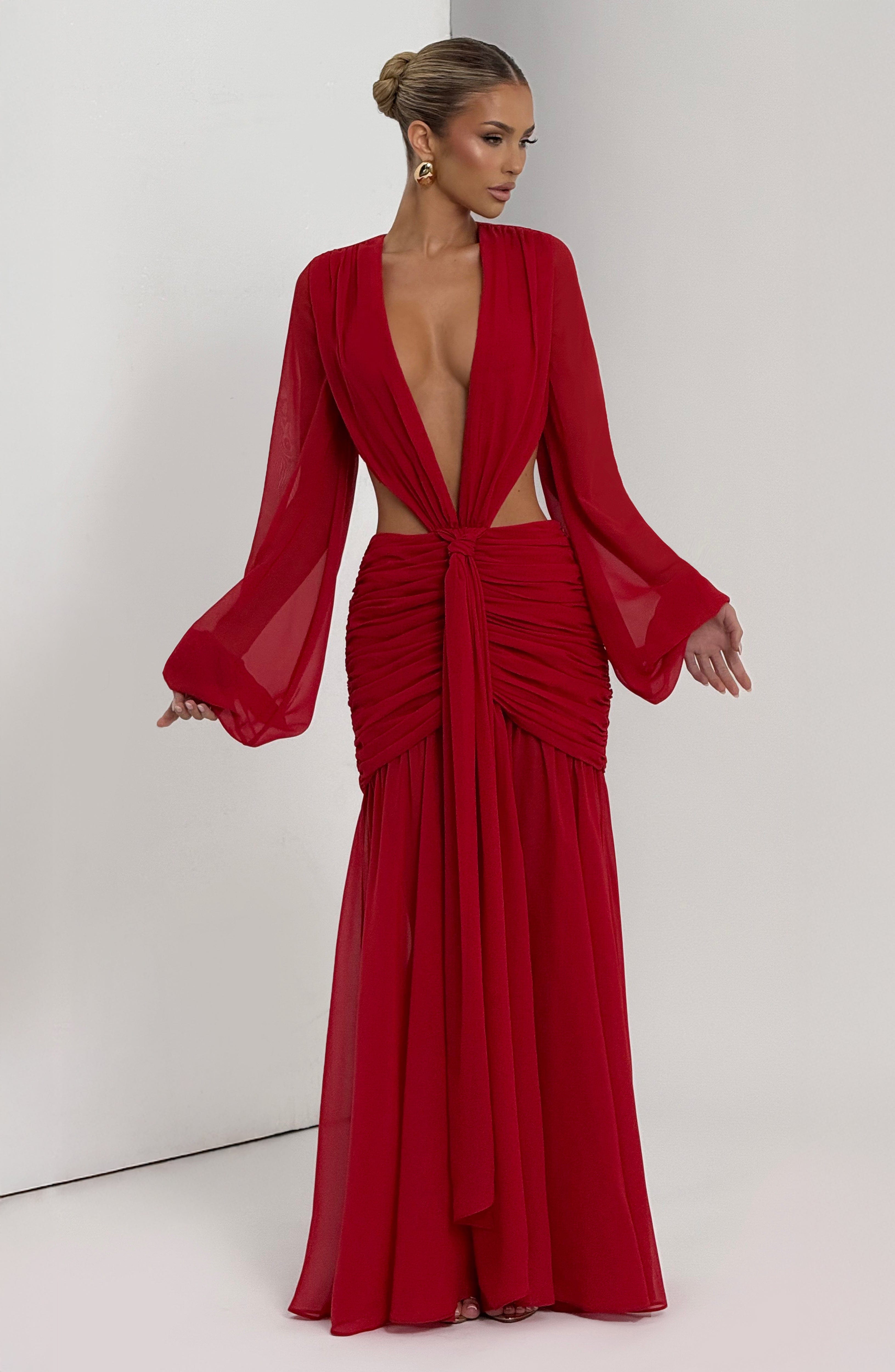 Abito Maxi Andrina - Rosso