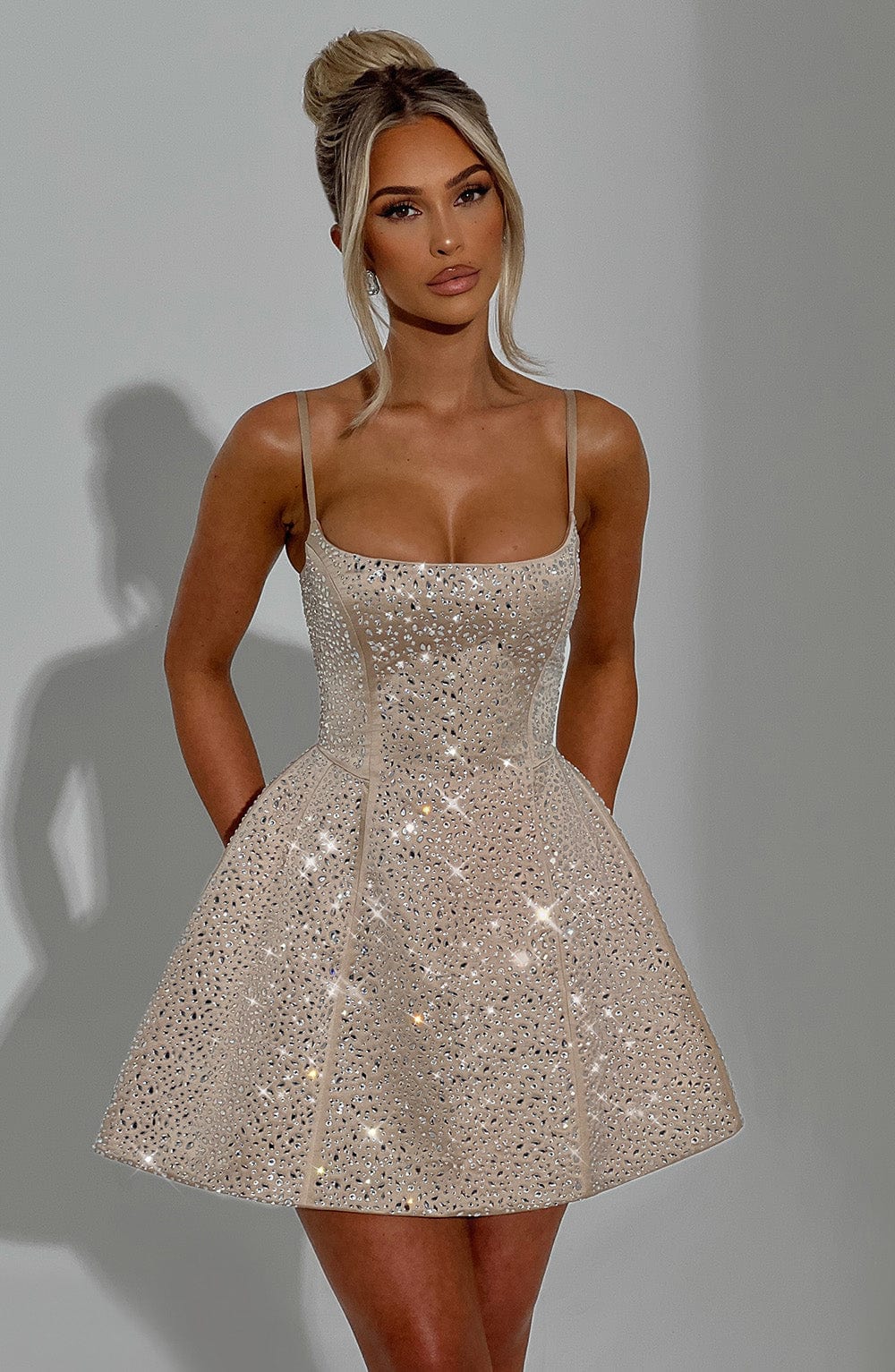 Abito Mini Angelique - Champagne