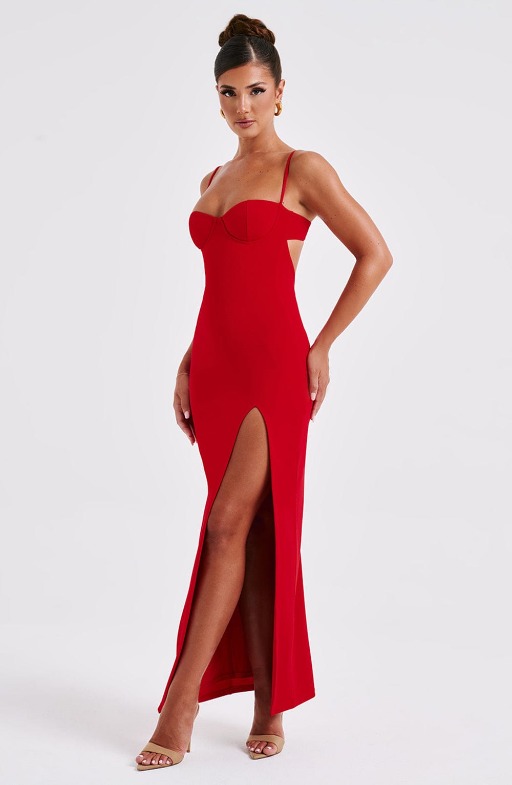Abito Maxi Asteria - Rosso